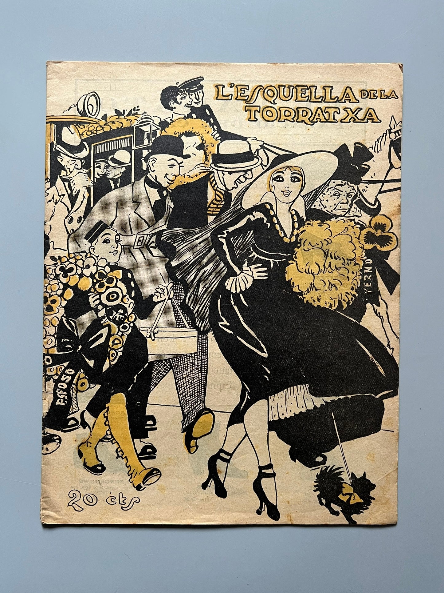 L'Esquella de la Torratxa nº2027, portada Opisso - Barcelona, 2 noviembre 1917