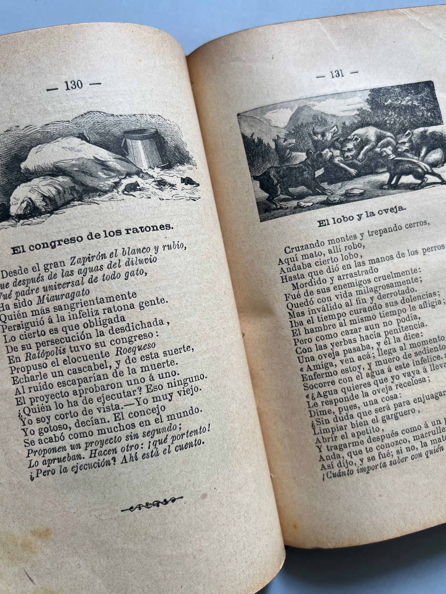Fábulas de Esopo, Fedro, Samaniego é Iriarte - Faustino Paluzíe Impresor Editor, 1895