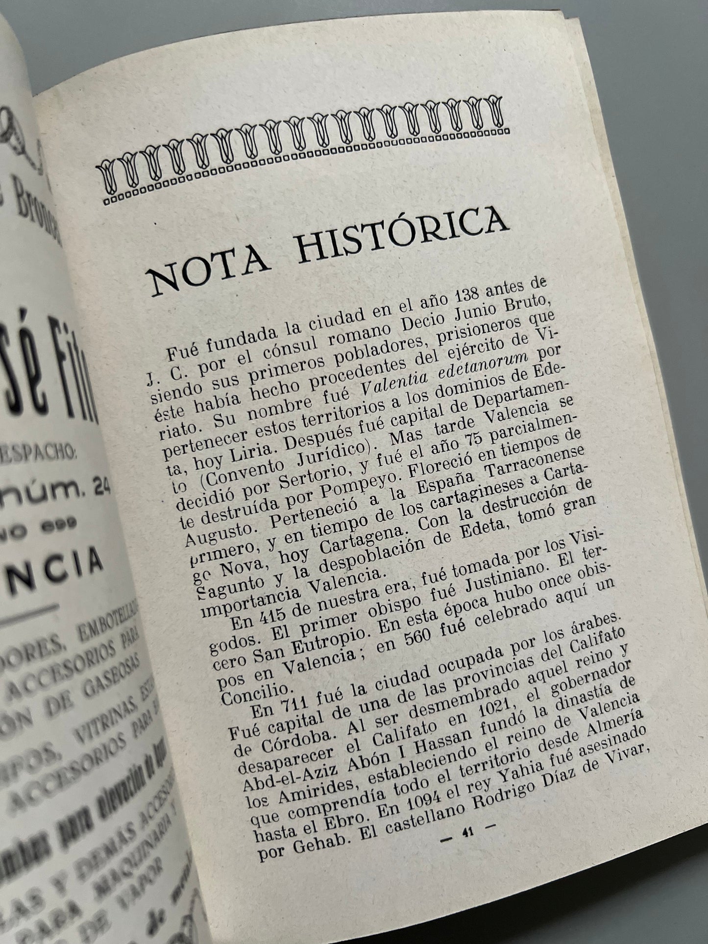 Guía de Valencia y su feria - Casa anunciadora Jenaro Vicente, 1928