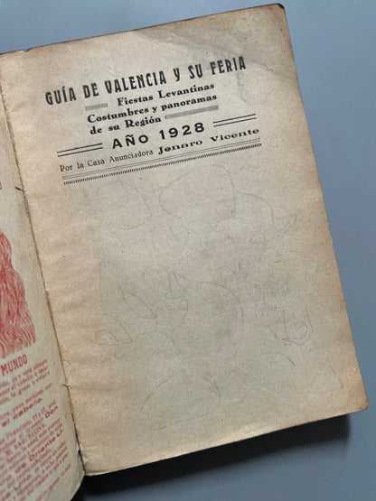 Guía de Valencia y su feria - Casa anunciadora Jenaro Vicente, 1928