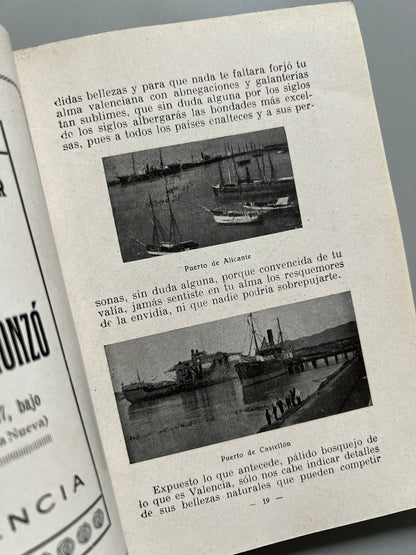 Guía de Valencia y su feria - Casa anunciadora Jenaro Vicente, 1928