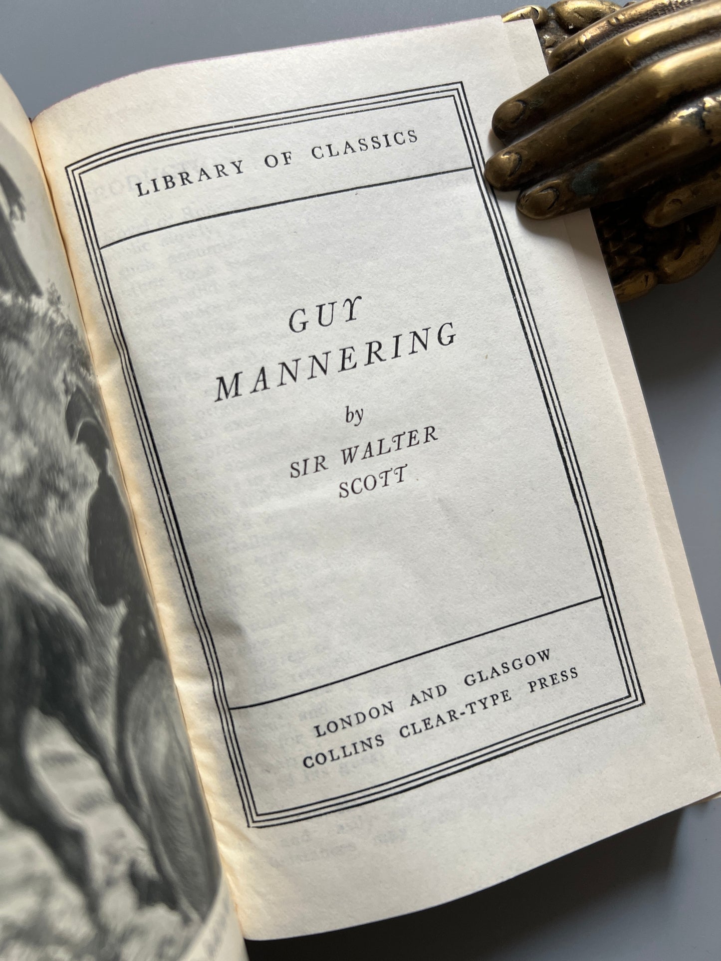 Guy Mannering, Walter Scott - Collin Clear-Type Press, ca. 1930