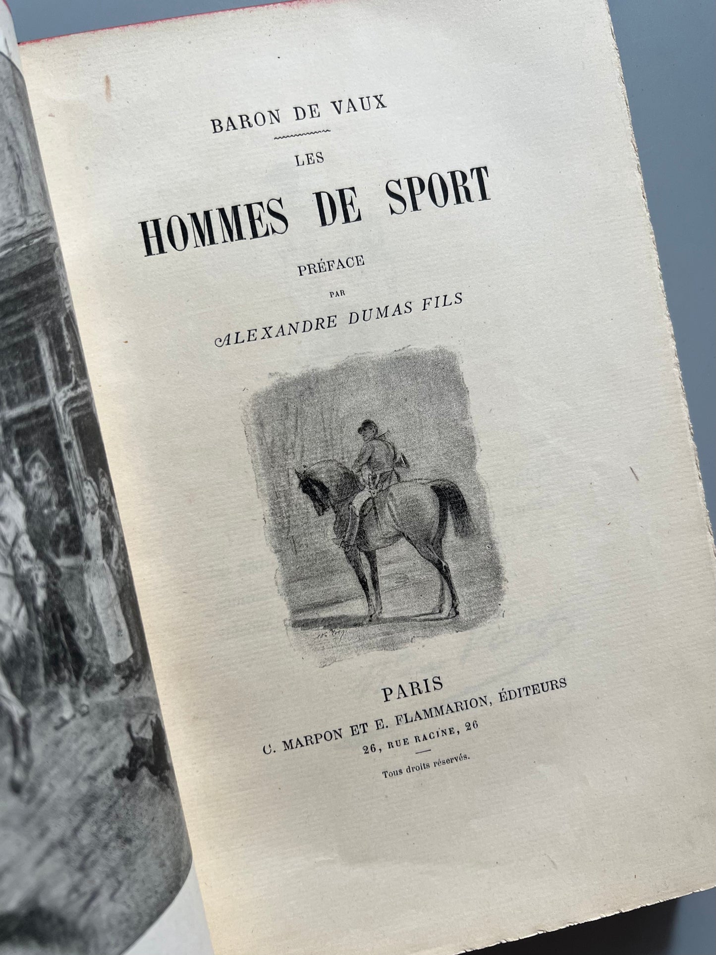 Hommes de sport, Baron de Vaux - C. Marpon et E. Flammarion éditeurs, ca. 1900