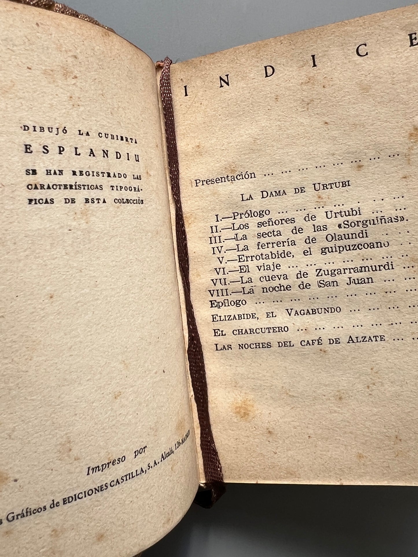 La Dama de Urtubi y otras historias, Pío Baroja - Afrodisio Aguado, ca. 1949