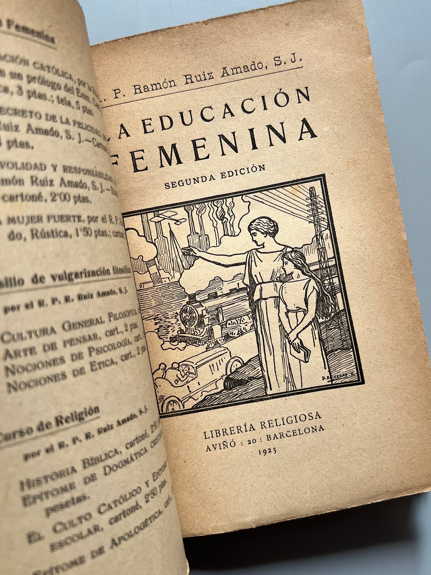 La educación femenina, R. P. Ramón Ruiz Amado - Librería Religiosa, 1923