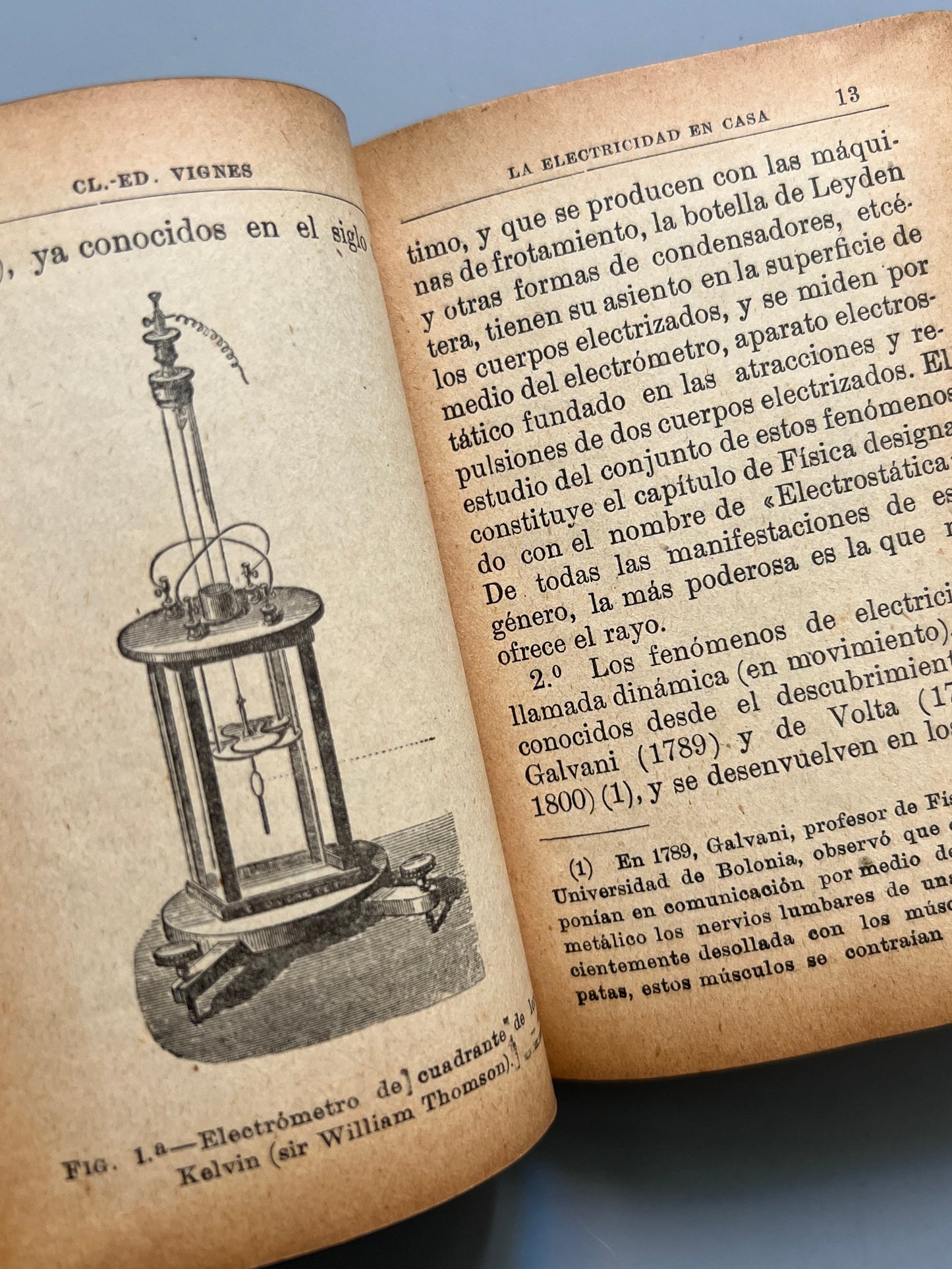 La electricidad en casa, Cl.-Ed. Vignes - Saturnino Calleja Editor, ca. 1900