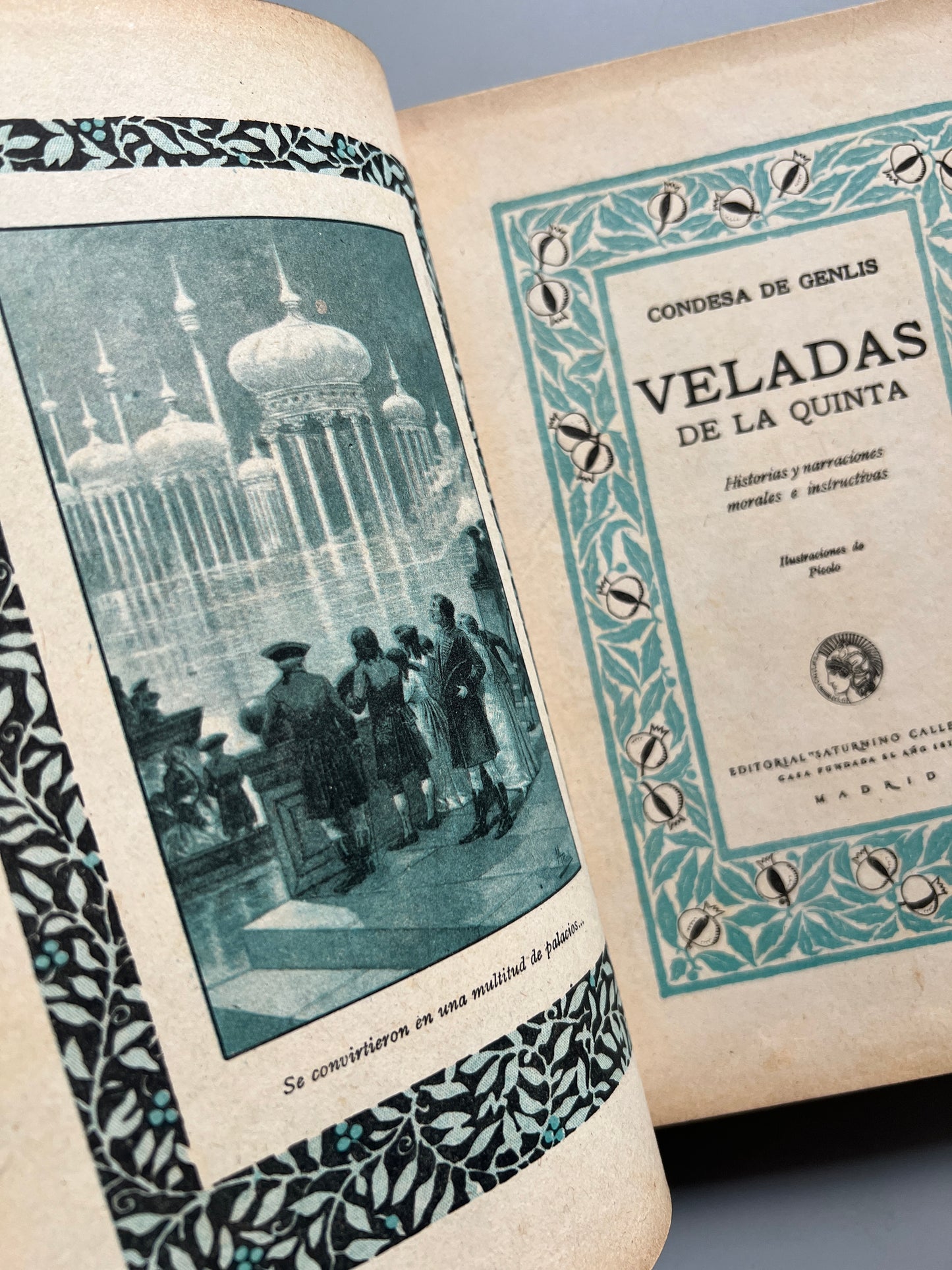 Las veladas de la quinta, Condesa de Genlis - Saturnino Calleja, ca. 1920