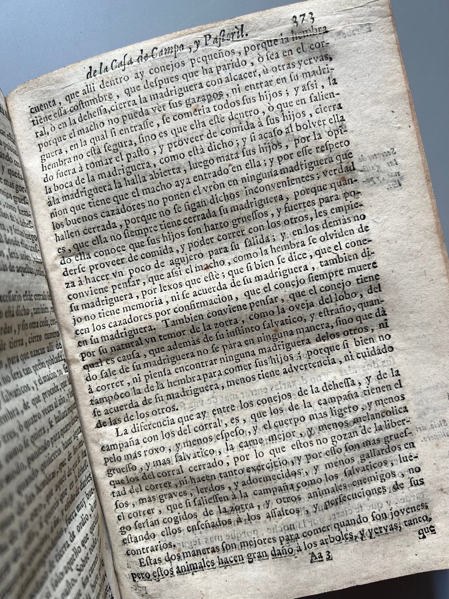 Libro de los secretos de agricultura, casa de campo y pastoril, Miguel Agustí - Antonio Sanz impresor, 1731
