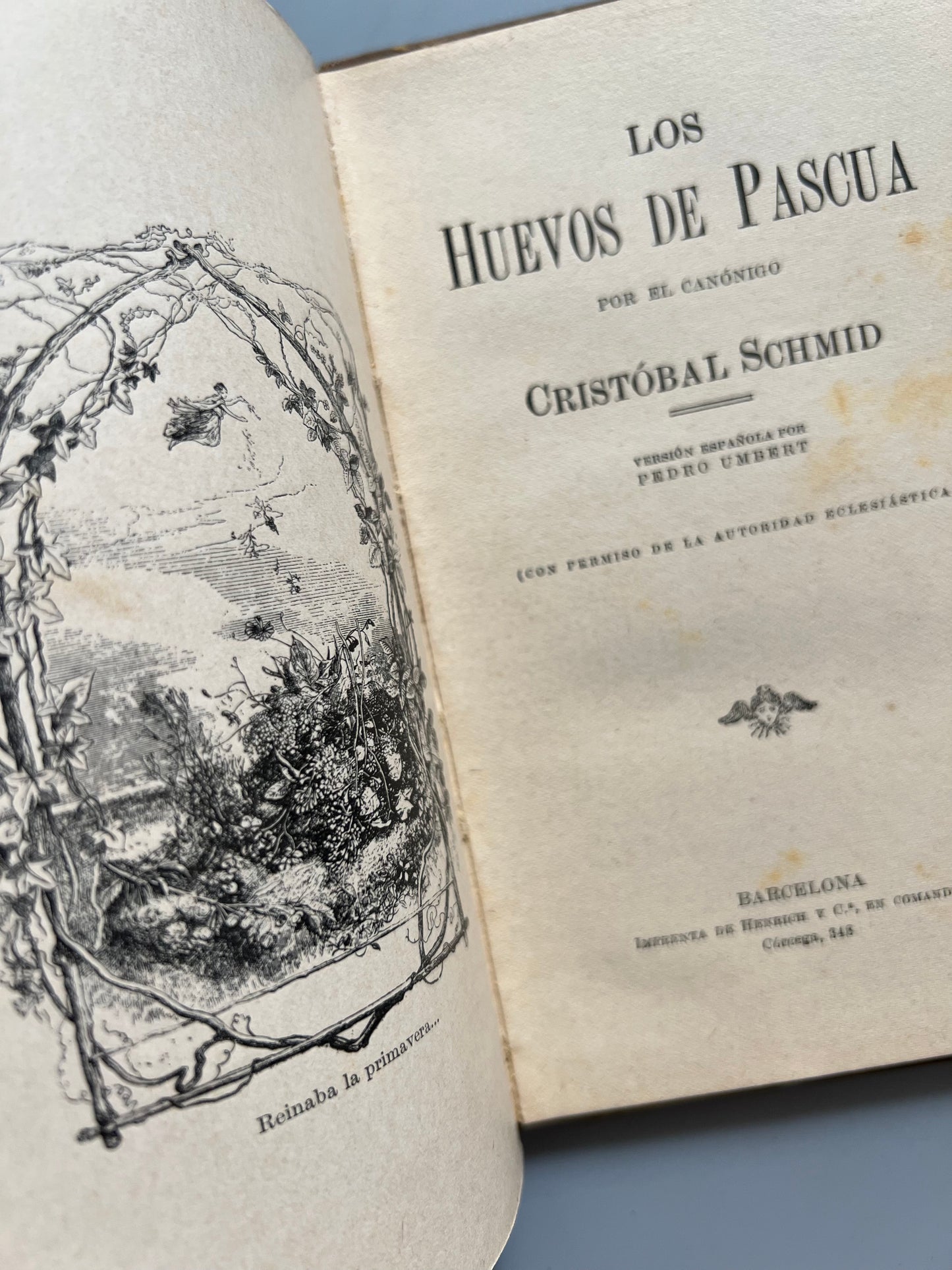 Los huevos de Pascua, Cristóbal Schmid - Imprenta de Henrich y Cª, 1909