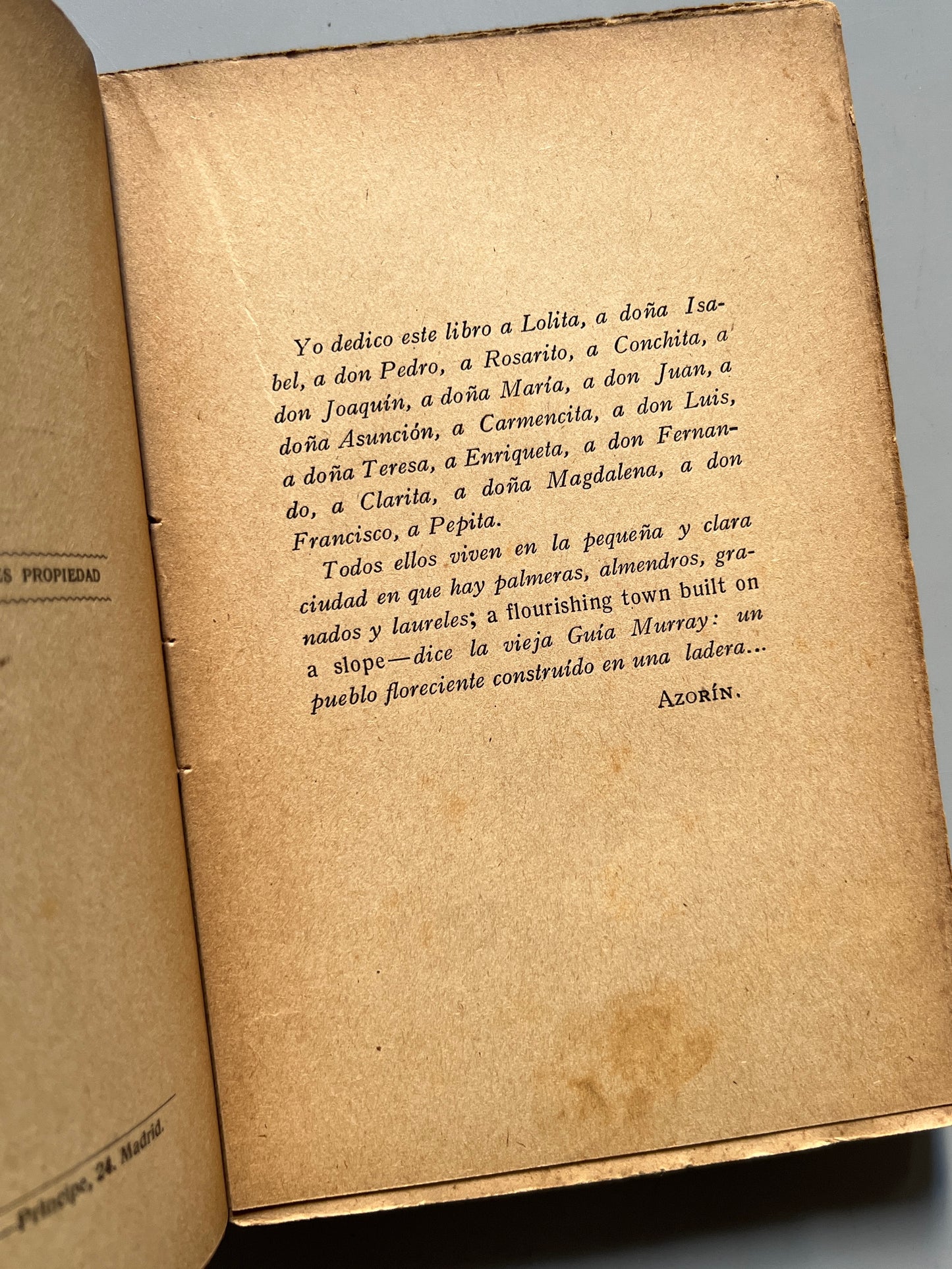 Los pueblos (ensayos sobre la vida provinciana), Azorín - Editorial Renacimiento, ca. 1920