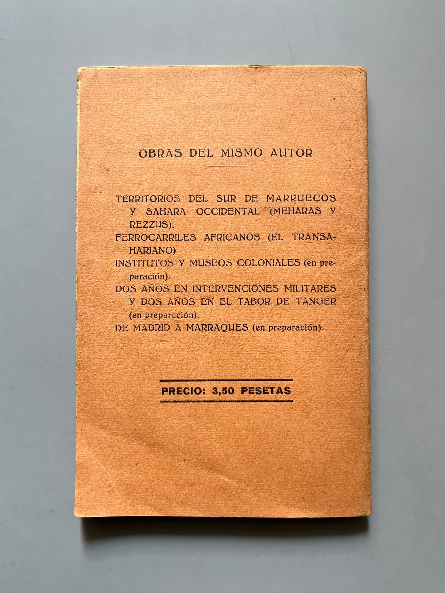 Marruecos en 1930, E. González-Jiménez - Imprenta del Colegio de Huérfanos de María Cristina, 1931