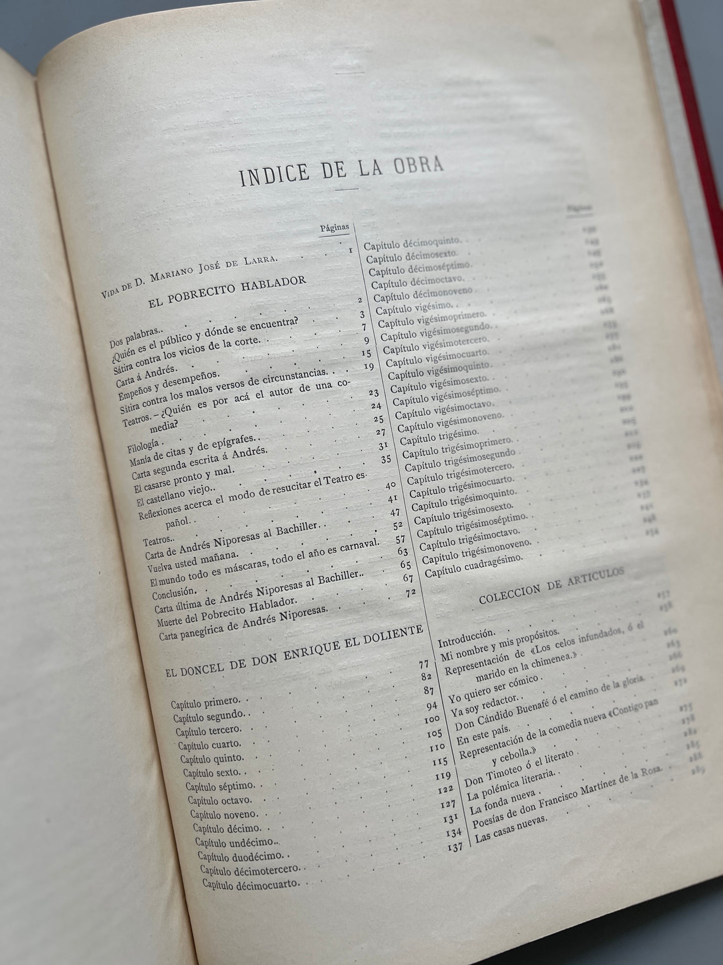 Obras completas de D. Mariano José de Larra (Fígaro) - Montaner y Simón, 1886