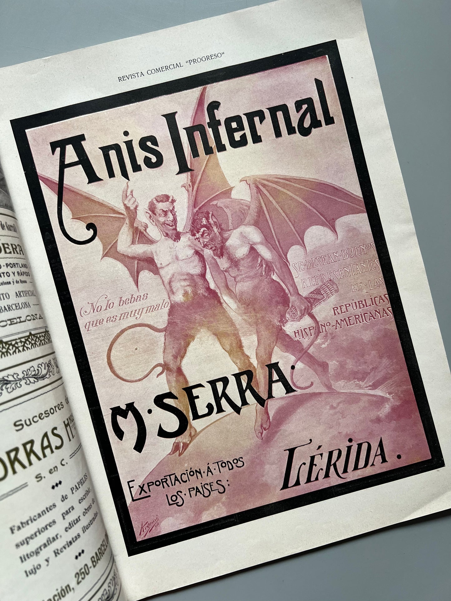 Progreso. Revista comercial, bancaria, científica, literaria de artes é industrias nº7 - Barcelona, 30 diciembre 1906