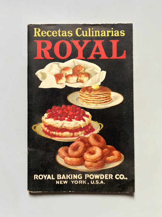 Recetas culinarias Royal - Royal Baking Powder Co., 1922