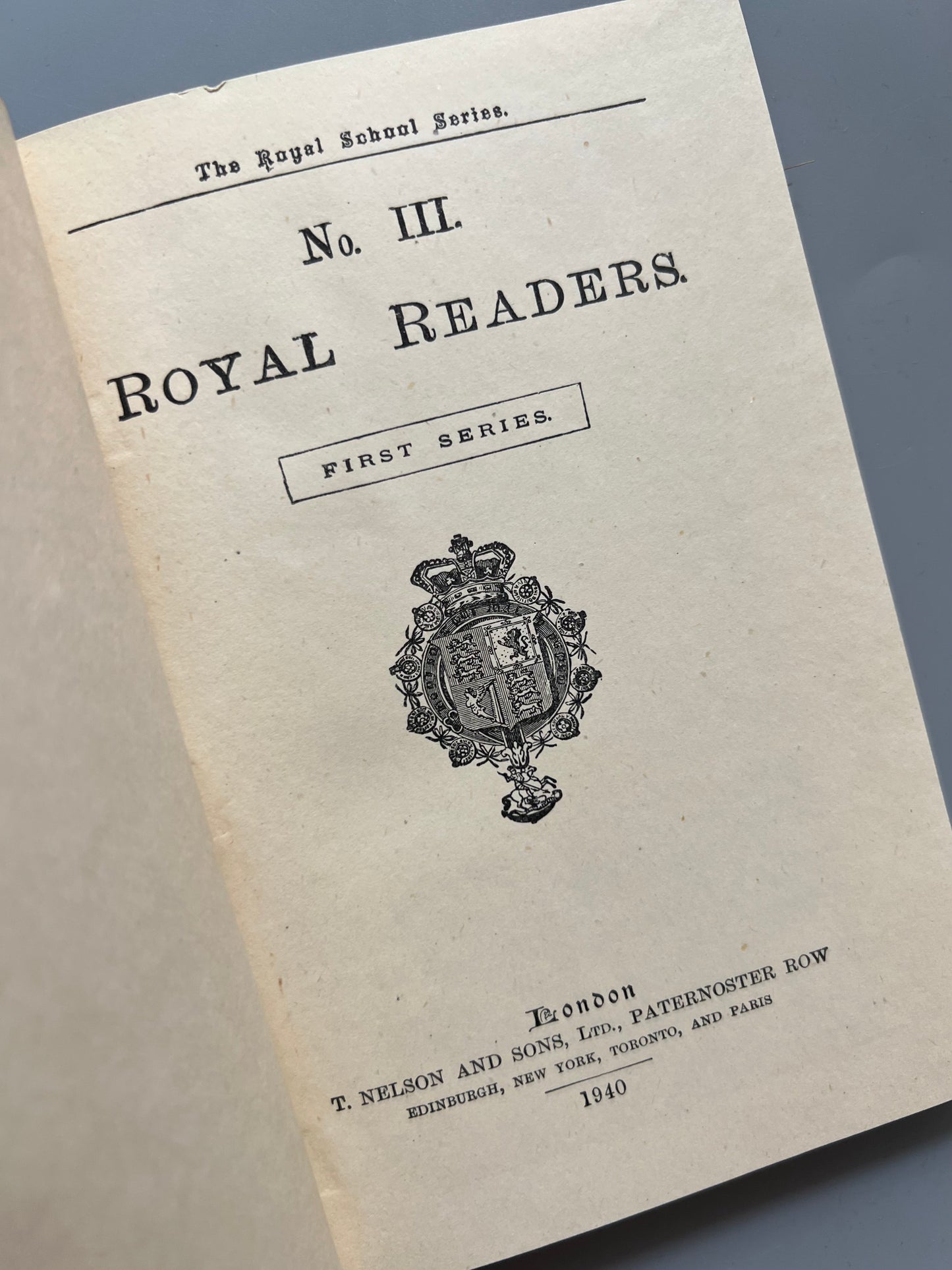 The Royal Readers nº3. Royal School Series - Thomas Nelson and Sons, 1940