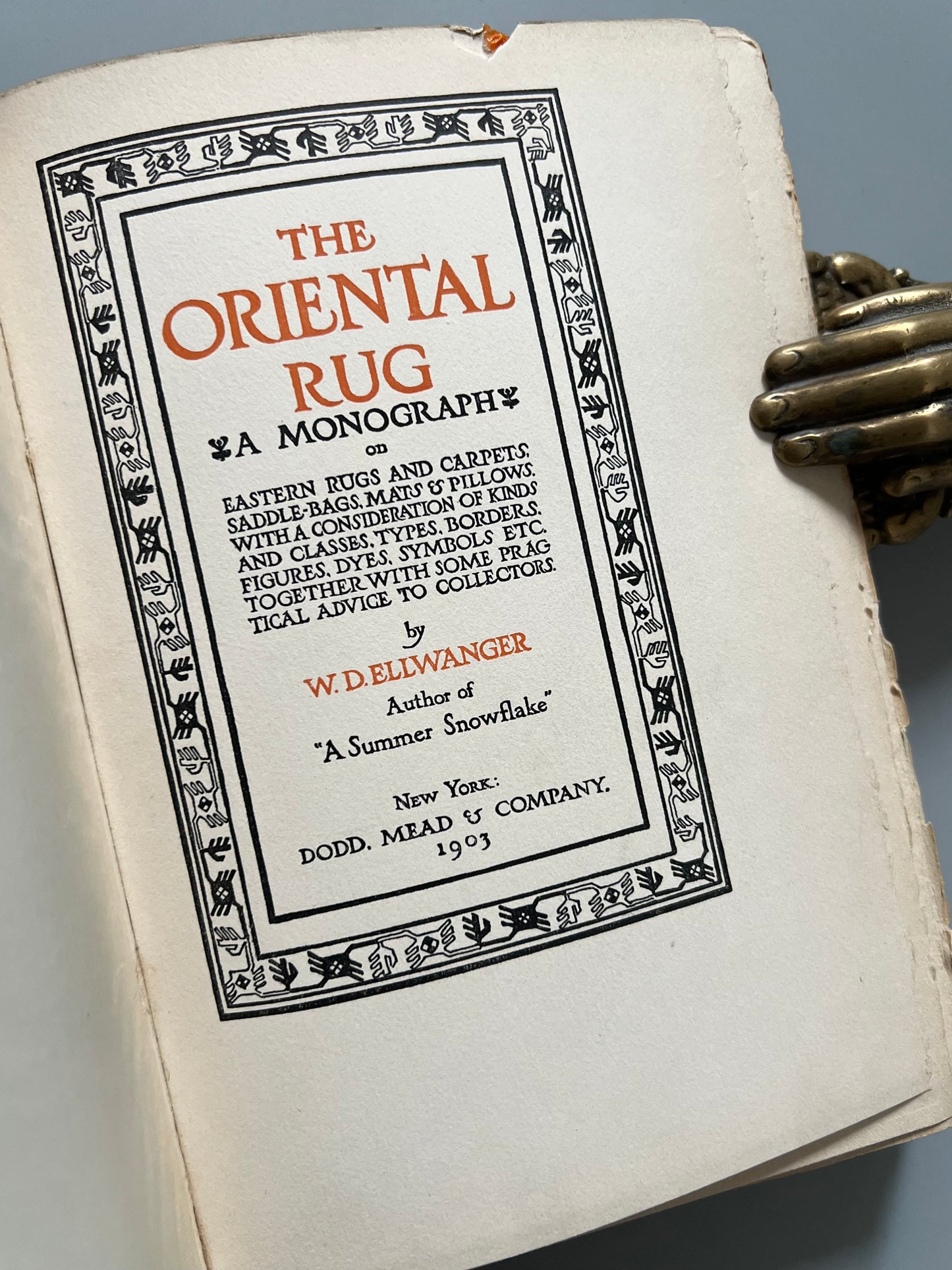 The oriental rug, W. D. Ellwanger - Dodd, Mead & Company, 1903