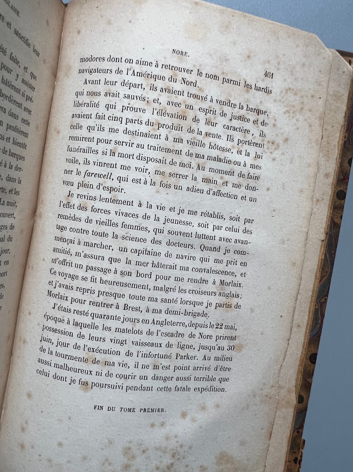 Aventures de guerre au temps de la république et du consulat, M. A. Moreau de Jonnès (tomo I) - Pagnerre libraire-èditeur, 1858