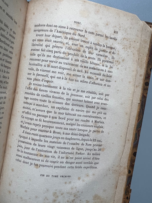 Aventures de guerre au temps de la république et du consulat, M. A. Moreau de Jonnès (tomo I) - Pagnerre libraire-èditeur, 1858 - Antigularia