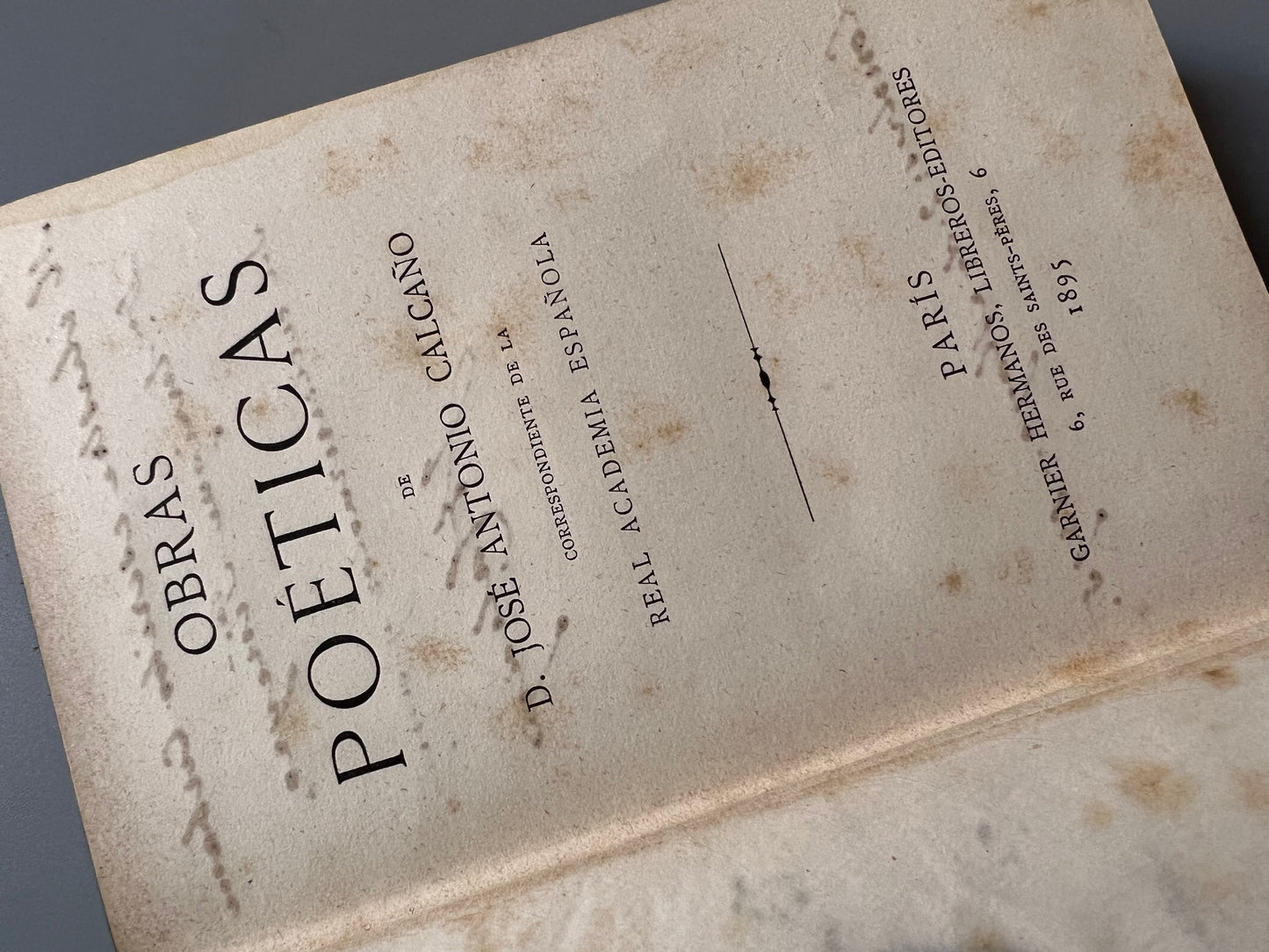 Obras poéticas de José Antonio Calcaño - 1895 – Antigularia