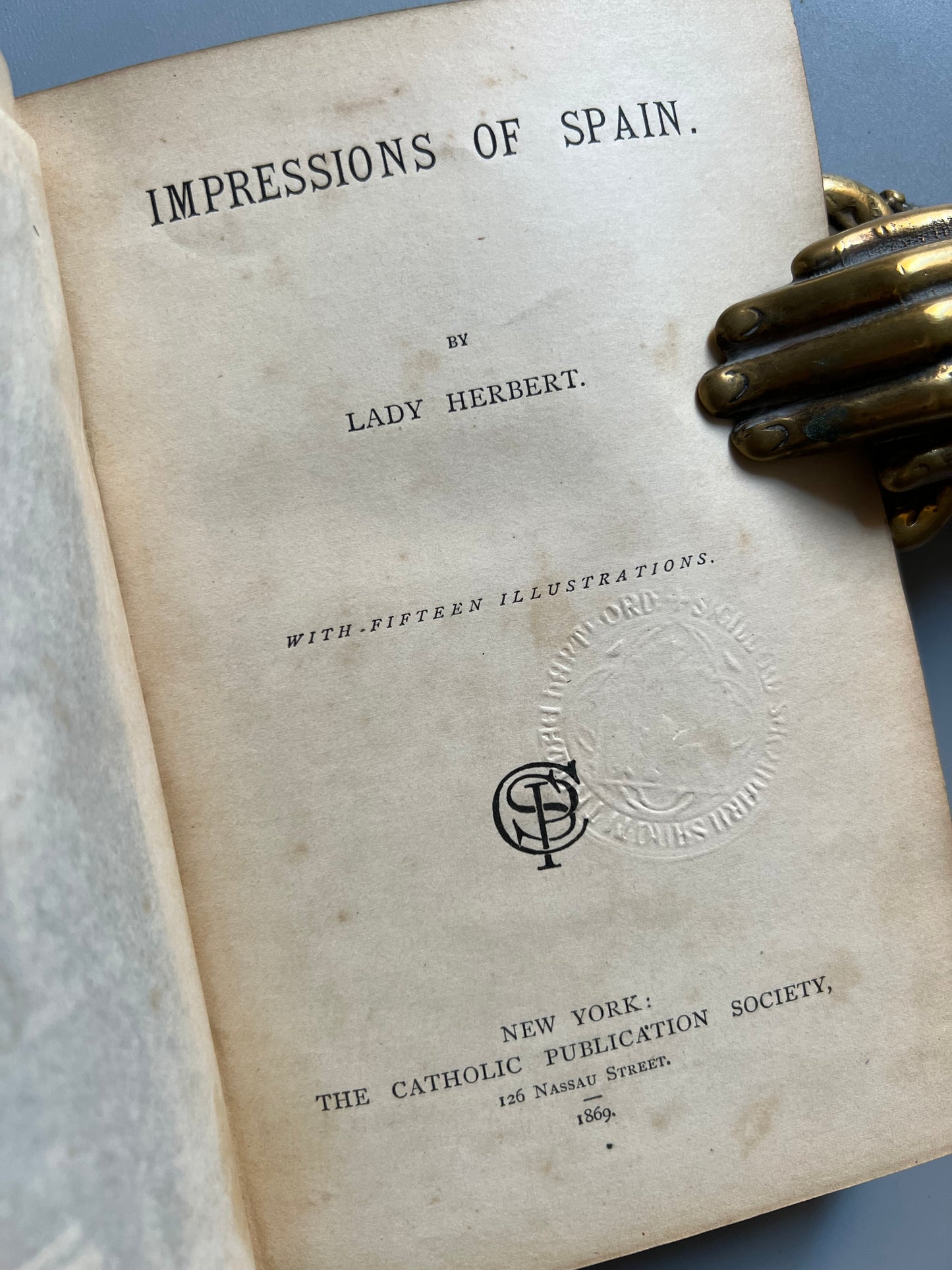 Impresions of Spain, Lady Herbert - The catholic publication, 1869