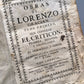 Obras de Lorenzo Gracian (tomo I) - Pedro Escuder y Pablo Nadal, impresores, 1748