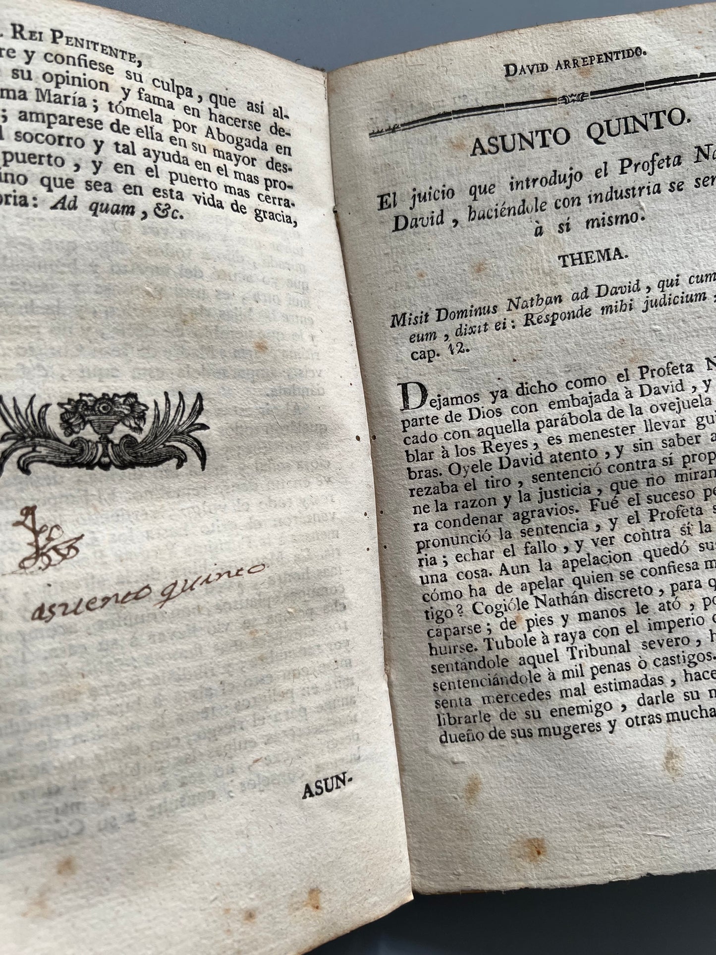 El rey penitente David arrepentido, Christobal Lozano - Librería de la viuda Piferrer, ca. 1733
