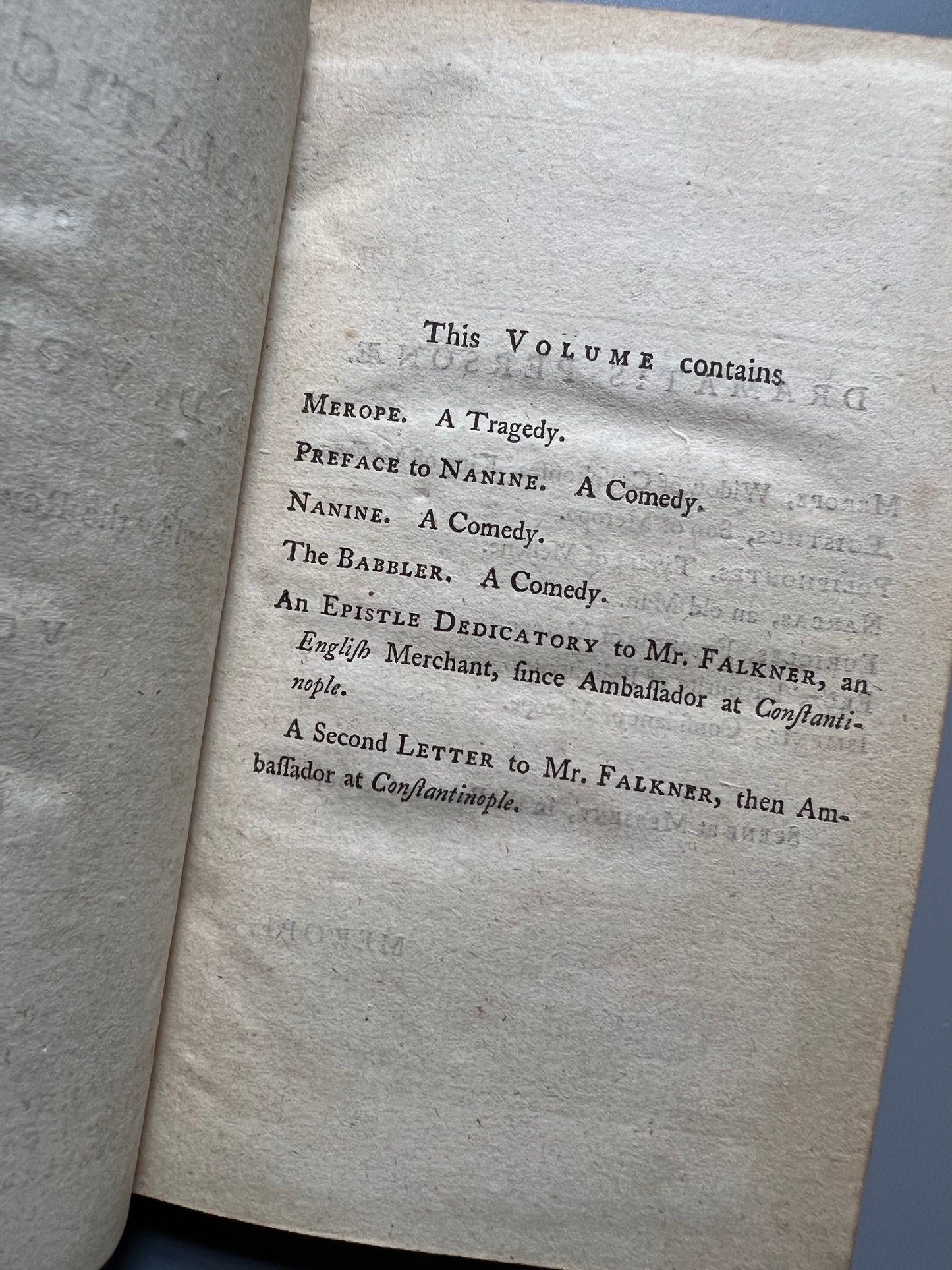 The dramatic works of Voltaire, vol. IV - Londres, 1762