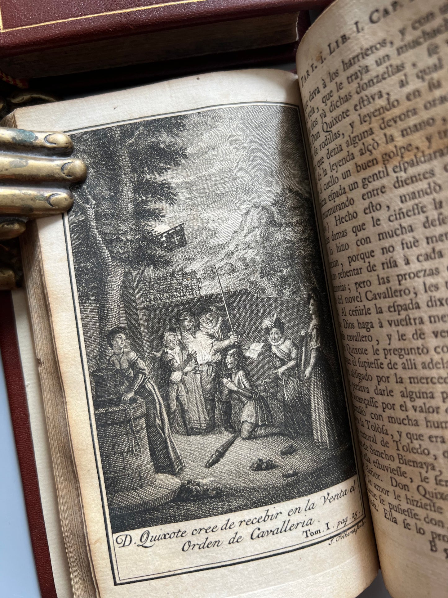 Vida y hechos del ingenioso hidalgo Don Quixote de la Mancha, Miguel de Cervantes - P. Gosse y A. Moetjens, 1744