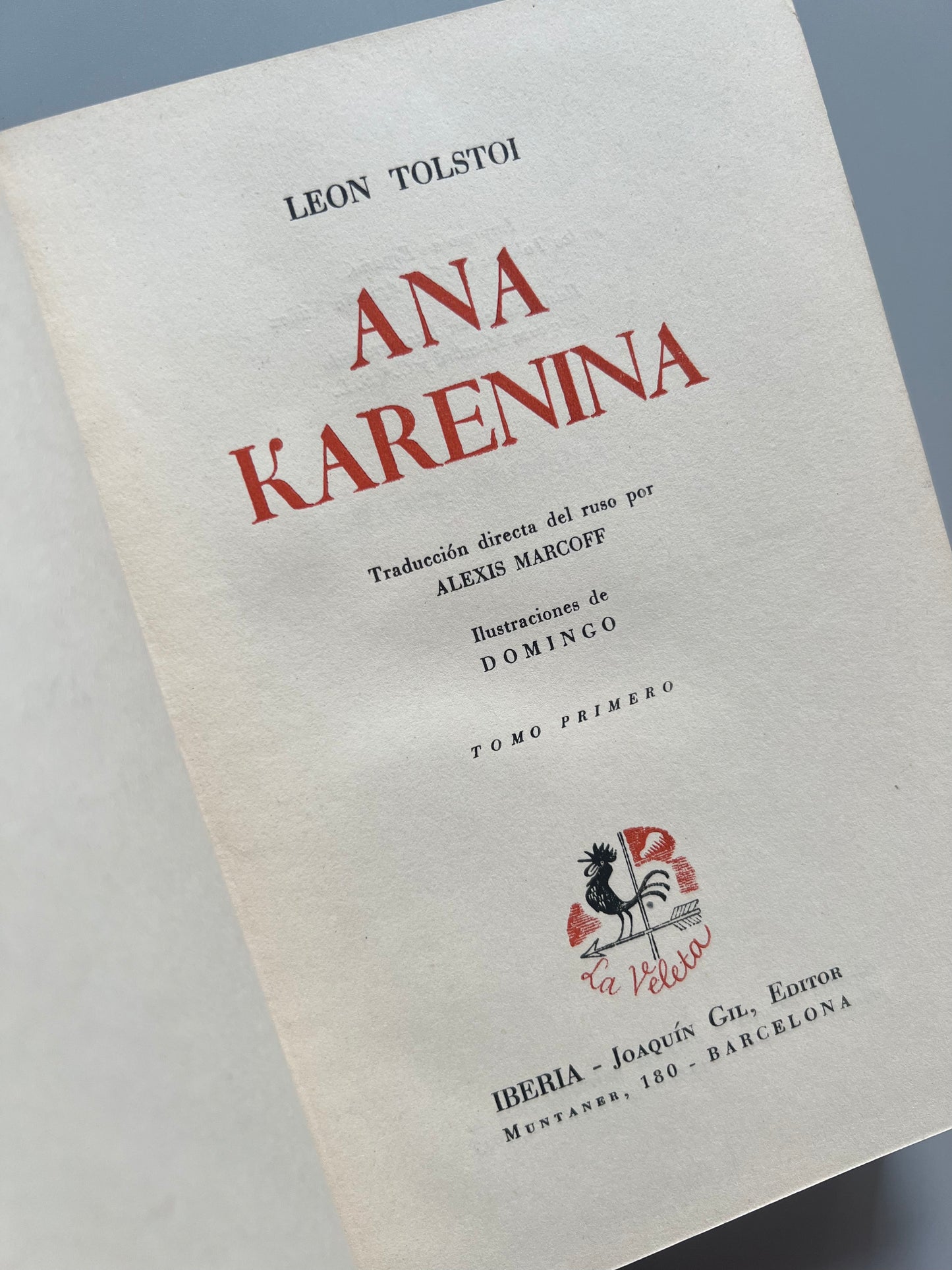 Ana Karenina, Leon Tolstoi - Iberia, 1943