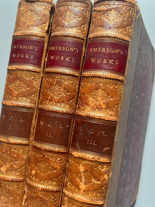 The works of Ralph Waldo Emerson, en tres volúmenes - George Bell & Sons, York st, Covent Garden and New York, 1894