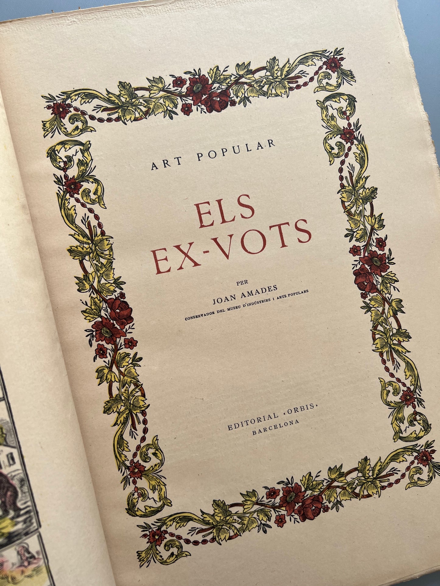 Els ex-vots, Joan Amades - Editorial Orbis, 1952
