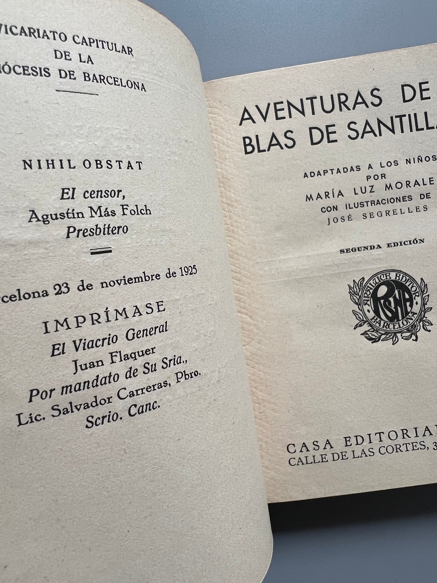 Gil Blas de Santillana, Lesage - Casa editorial Araluce, ca. 1935