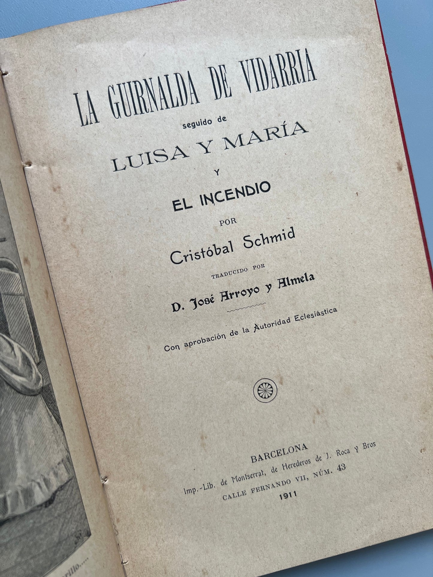 La guirnalda de vidarria, Cristóbal Schmid - Barcelona, 1911