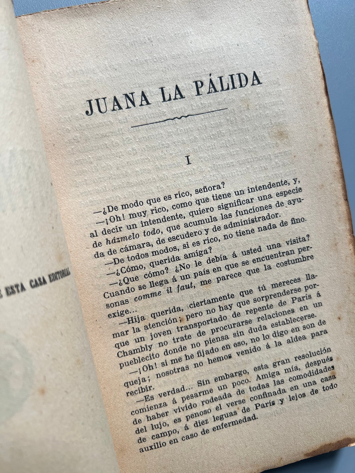 Juana la pálida, Honoré de Balzac - Imprenta de la viuda de Luis Tasso, ca. 1930