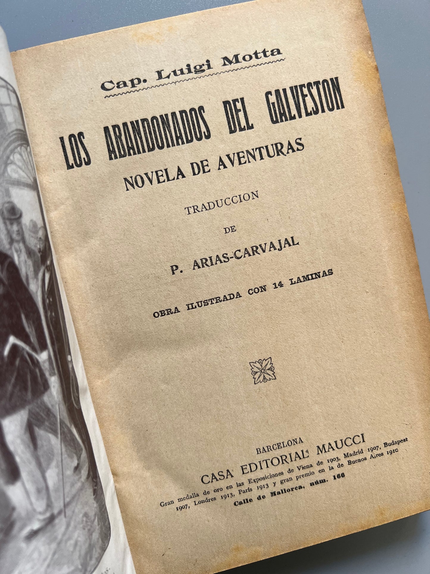 Los abandonados del Galveston, Cap. Luigi Motta - Casa editorial Maucci, ca. 1915