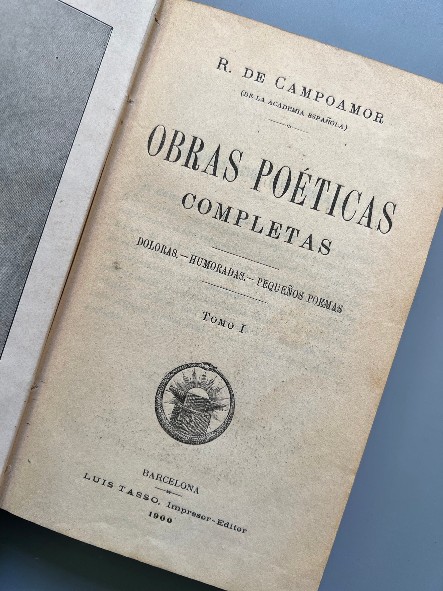 Poesías completas de Campoamor, Ramón de Campoamor - Luis Tasso editor, 1900