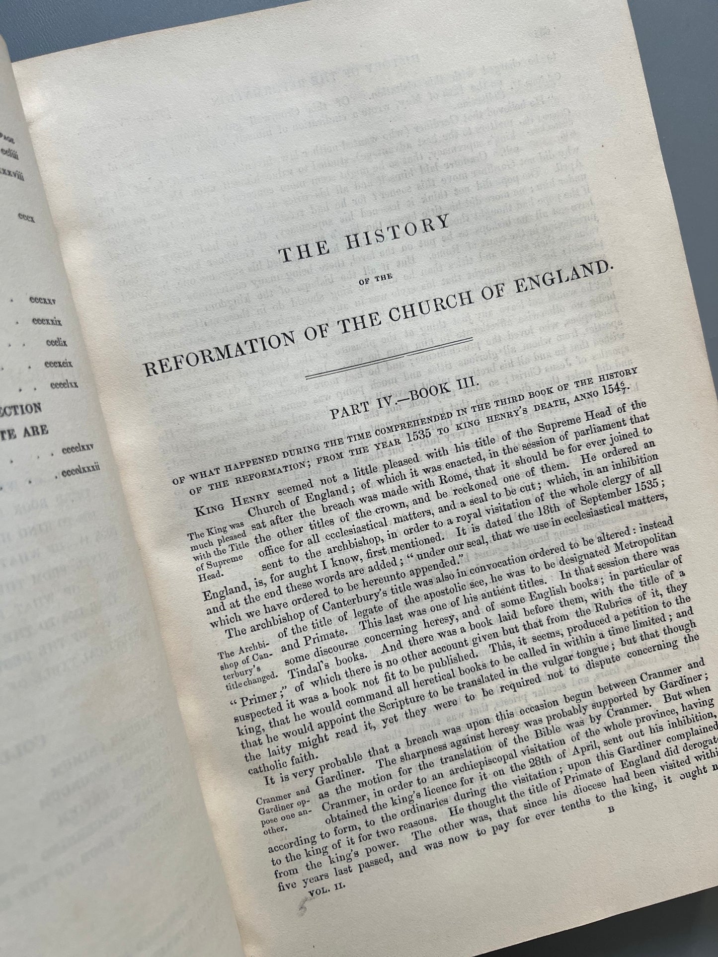 The history of the reformation of the church of England, Gilbert Burnet - William S. Obr & Co Amen corner, 1850