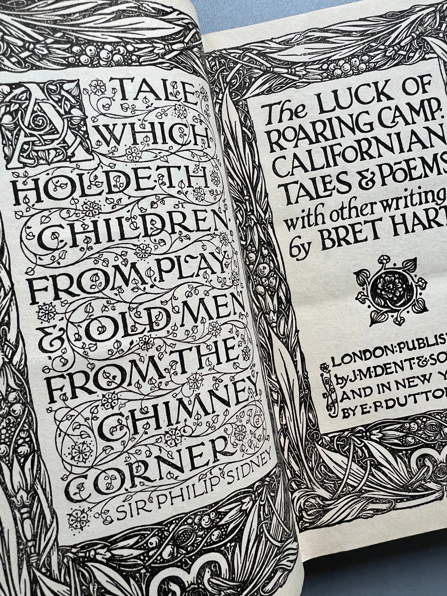 The luck of roaring camp. Californian tales & poems with other writings, Bret Harte - J. M. Dent & Sons, ca. 1915