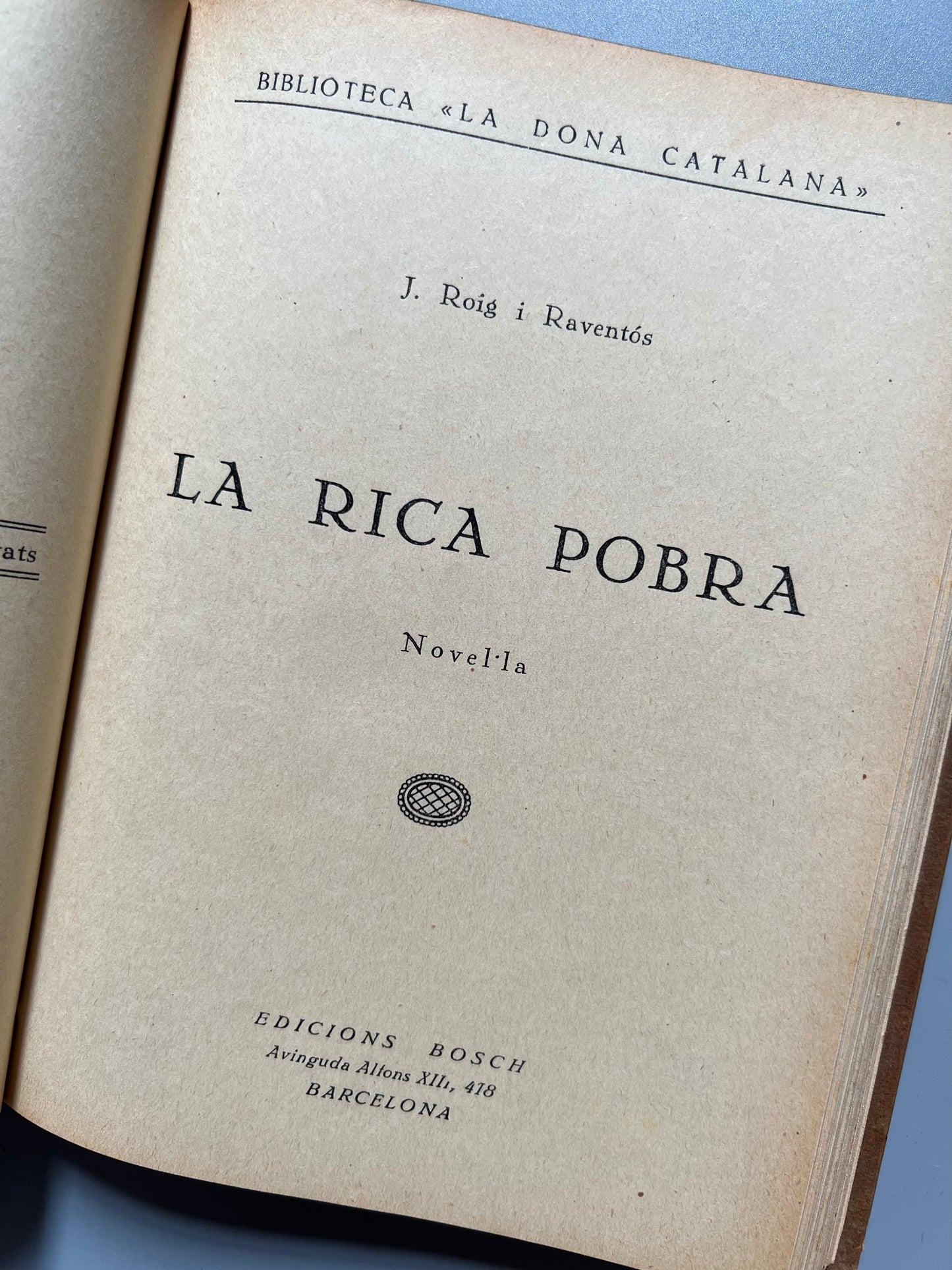 La ventafocs + 5 obras, Biblioteca de la Dona Catalana - Edicions Bosch, años 20/30